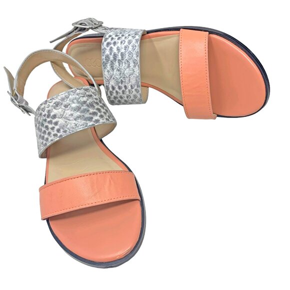 LOGO by Lori Goldstein Taylor Pink‎ Quartz Leather Slingback Sandals - Picture 9 of 9